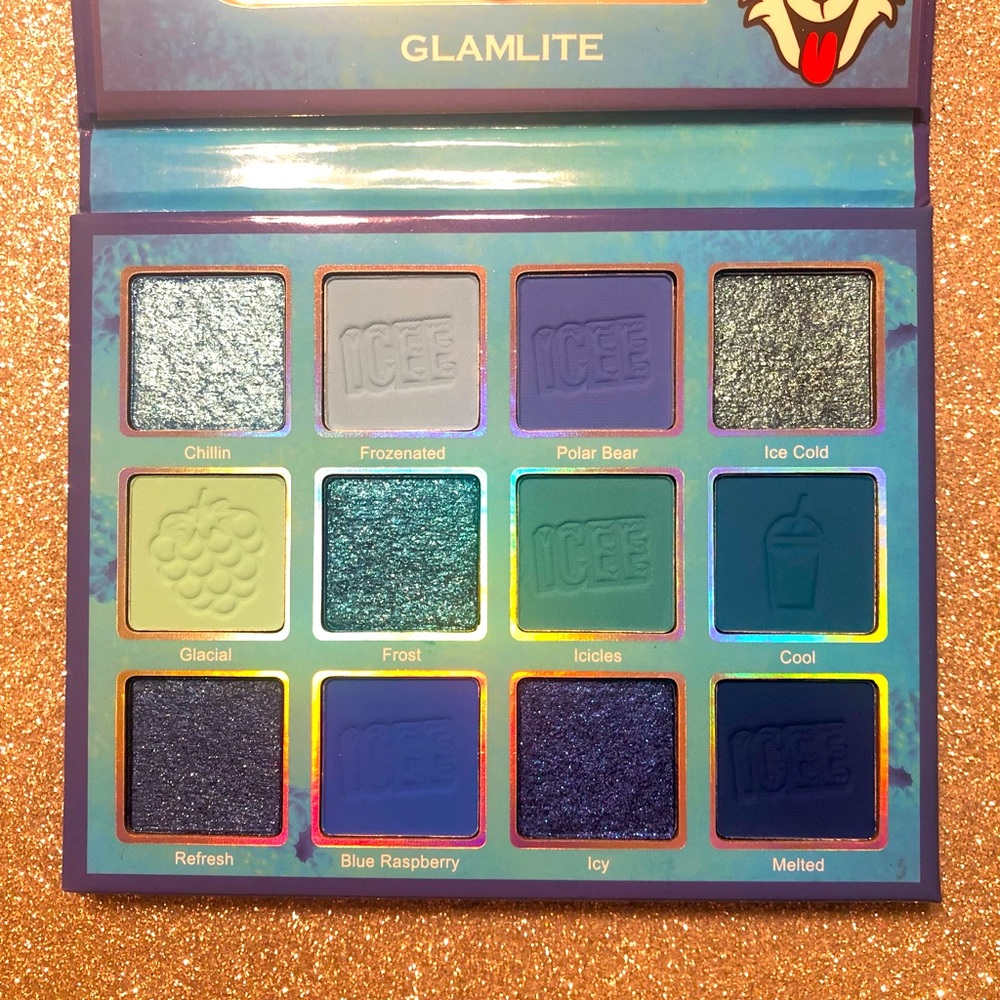 BNIB! Glamlite ICEE Blue Raspberry Eyeshadow Palette 🎨 💙💙💙
